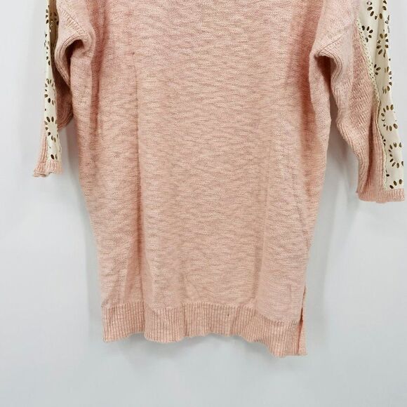 Moth Anthropologie Size Small Blush Pink Talise High Low Tunic Sweater - Picture 9 of 10